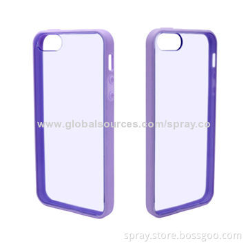 Dual Injection TPU Cases for iPhone 5S, Different Colors Available